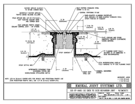 SJS_FP_4_150_DD_CONC_3-8_PLATE_LONG_CHAMFER_EMCRETE Deck to Deck Expansion Joint with Emcrete