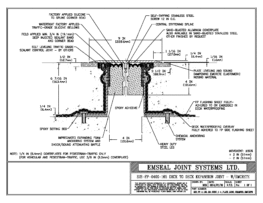 Expansion Joint Details: SJS-FP Deck-to-Deck Plaza Deck Expansion Joint with Emcrete EMSEAL