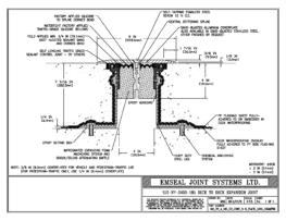 Expansion Joint Details: SJS-FP Deck-to-Deck Plaza Deck Expansion Joint EMSEAL