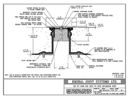 Expansion Joint Details: SJS-FP Deck-to-Deck Plaza Deck Expansion Joint EMSEAL