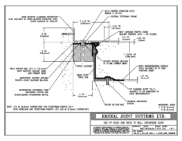 SJS_FP_4_200_DW_CONC_1-4_PLATE_LONG_CHAMFER Deck to Wall Expansion Joint