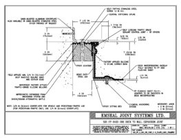 SJS_FP_4_200_DW_CONC_3-8_PLATE_LONG_CHAMFER Deck to Wall Expansion Joint