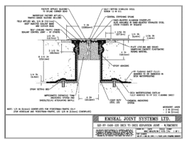 SJS_FP_4_220_DD_CONC_1-4_PLATE_LONG_CHAMFER_EMCRETE Deck to Deck Expansion Joint with Emcrete