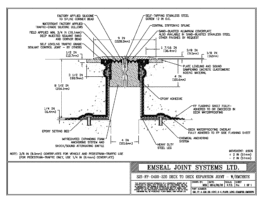 SJS_FP_4_220_DD_CONC_3-8_PLATE_LONG_CHAMFER_EMCRETE Deck to Deck Expansion Joint with Emcrete