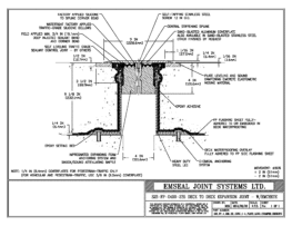 SJS_FP_4_235_DD_CONC_1-4_PLATE_LONG_CHAMFER_EMCRETE Deck to Deck Expansion Joint with Emcrete