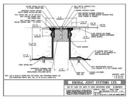 SJS_FP_4_235_DD_CONC_3-8_PLATE_LONG_CHAMFER_EMCRETE Deck to Deck Expansion Joint with Emcrete