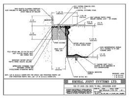 SJS_FP_4_235_DW_CONC_3-8_PLATE_LONG_CHAMFER Deck to Wall Expansion Joint