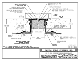 SJS_FP_5_150_DD_CONC_1-4_PLATE_LONG_CHAMFER Deck to Deck Expansion Joint