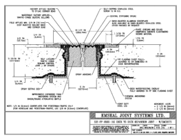 SJS_FP_5_150_DD_CONC_1-4_PLATE_LONG_CHAMFER_EMCRETE Deck to Deck Expansion Joint with Emcrete