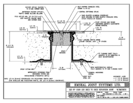 SJS_FP_5_220_DD_CONC_1-4_PLATE_LONG_CHAMFER_EMCRETE Deck to Deck Expansion Joint with Emcrete