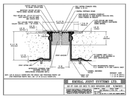 SJS_FP_5_220_DD_CONC_3-8_PLATE_LONG_CHAMFER_EMCRETE Deck to Deck Expansion Joint with Emcrete