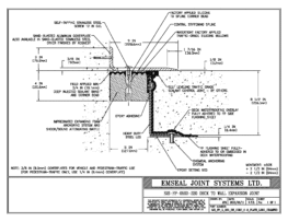 Expansion Joint Details: SJS-FP Deck-to-Wall Plaza Deck Expansion Joint EMSEAL