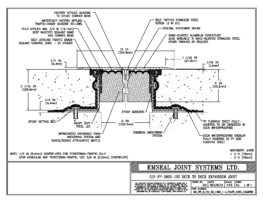 SJS_FP_6_130_DD_CONC_1-4_PLATE_LONG_CHAMFER Deck to Deck Expansion Joint