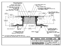 SJS_FP_6_130_DD_CONC_1-4_PLATE_LONG_CHAMFER_EMCRETE Deck to Deck Expansion Joint with Emcrete