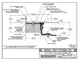 SJS_FP_6_130_DW_CONC_3-8_PLATE_LONG_CHAMFER Deck to Wall Expansion Joint