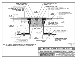 SJS_FP_6_200_DD_CONC_3-8_PLATE_LONG_CHAMFER_EMCRETE Deck to Deck Expansion Joint with Emcrete