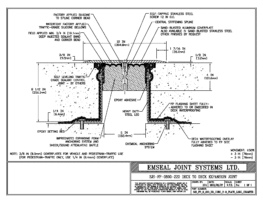 SJS_FP_6_220_DD_CONC_3-8_PLATE_LONG_CHAMFER Deck to Deck Expansion Joint