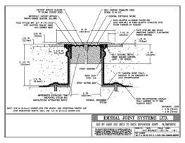 SJS_FP_6_220_DD_CONC_3-8_PLATE_LONG_CHAMFER_EMCRETE Deck to Deck Expansion Joint with Emcrete