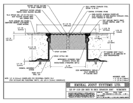 SJS-FP_11_220_DD_CONC_1-4_PLATE_LONG_CHAMFER_EMCRETE Deck to Deck Expansion Joint with Emcrete