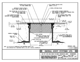 SJS-FP_11_255_DD_CONC_1-4_PLATE_LONG_CHAMFER_EMCRETE Deck to Deck Expansion Joint with Emcrete