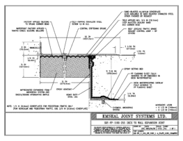 SJS-FP_11_255_DW_CONC_1-4_PLATE_LONG_CHAMFER Deck to Wall Expansion Joint