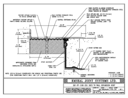 SJS-FP_11_255_DW_CONC_3-8_PLATE_LONG_CHAMFER Deck to Wall Expansion Joint