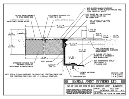 SJS-FP_12_220_DW_CONC_3-8_PLATE_LONG_CHAMFER_EMCRETE Deck to Wall Expansion Joint with Emcrete