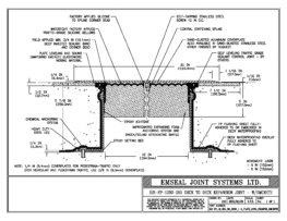 SJS-FP_12_255_DD_CONC_1-4_PLATE_LONG_CHAMFER_EMCRETE Deck to Deck Expansion Joint with Emcrete