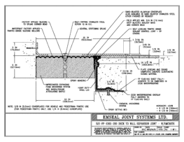 SJS-FP_13_200_DW_CONC_3-8_PLATE_LONG_CHAMFER_EMCRETE Deck to Wall Expansion Joint with Emcrete