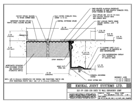 SJS-FP_13_220_DW_CONC_3-8_PLATE_LONG_CHAMFER Deck to Wall Expansion Joint