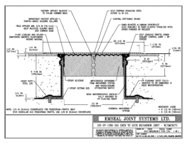 SJS-FP_13_255_DD_CONC_1-4_PLATE_LONG_CHAMFER_EMCRETE Deck to Deck Expansion Joint with Emcrete