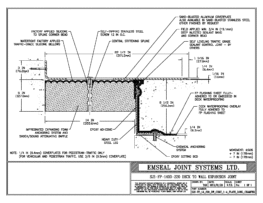 SJS-FP_14_220_DW_CONC_1-4_PLATE_LONG_CHAMFER Deck to Wall Expansion Joint