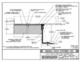 SJS-FP_14_255_DW_CONC_1-4_PLATE_LONG_CHAMFER Deck to Wall Expansion Joint