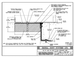 Expansion Joint Details: SJS-FP Deck-to-Wall Plaza Deck Expansion Joint EMSEAL