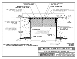 Expansion Joint Details: SJS-FP Deck-to-Deck Plaza Deck Expansion Joint EMSEAL