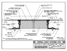 SJS-FP_15_130_DD_CONC_1-4_PLATE_LONG_CHAMFER_EMCRETE Deck to Deck Expansion Joint with Emcrete