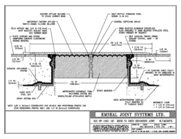 SJS-FP_15_165_DD_CONC_3-8_PLATE_LONG_CHAMFER_EMCRETE Deck to Deck Expansion Joint with Emcrete