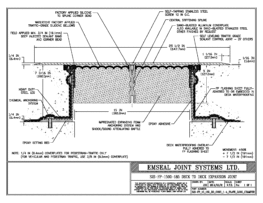 SJS-FP_15_185_DD_CONC_1-4_PLATE_LONG_CHAMFER Deck to Deck Expansion Joint