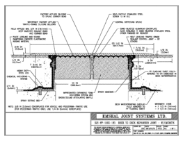 SJS-FP_15_185_DD_CONC_3-8_PLATE_LONG_CHAMFER_EMCRETE Deck to Deck Expansion Joint with Emcrete