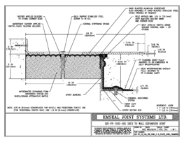 SJS-FP_15_185_DW_CONC_3-8_PLATE_LONG_CHAMFER Deck to Wall Expansion Joint