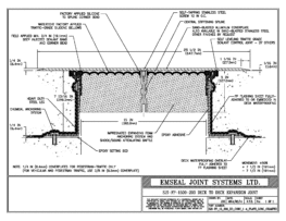 SJS-FP_15_200_DD_CONC_1-4_PLATE_LONG_CHAMFER Deck to Deck Expansion Joint