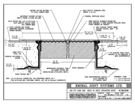 Expansion Joint Details: SJS-FP Deck-to-Deck Plaza Deck Expansion Joint with Emcrete EMSEAL