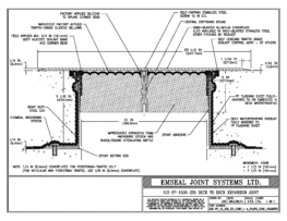 Expansion Joint Details: SJS-FP Deck-to-Deck Plaza Deck Expansion Joint EMSEAL