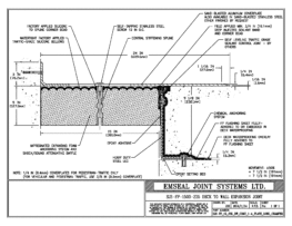 SJS-FP_15_235_DW_CONC_1-4_PLATE_LONG_CHAMFER Deck to Wall Expansion Joint