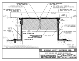 Expansion Joint Details: SJS-FP Deck-to-Deck Plaza Deck Expansion Joint EMSEAL