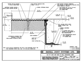 SJS-FP_15_290_DW_CONC_3-8_PLATE_LONG_CHAMFER Deck to Wall Expansion Joint