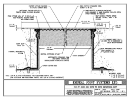 Expansion Joint Details: SJS-FP Deck-to-Deck Plaza Deck Expansion Joint EMSEAL