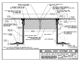 SJS-FP_15_305_DD_CONC_1-4_PLATE_LONG_CHAMFER_EMCRETE Deck to Deck Expansion Joint with Emcrete