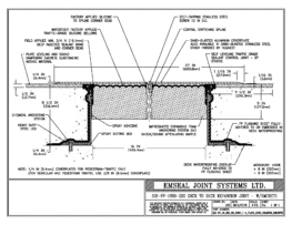 SJS-FP_16_220_DD_CONC_1-4_PLATE_LONG_CHAMFER_EMCRETE Deck to Deck Expansion Joint with Emcrete