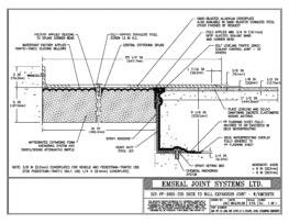 SJS-FP_16_235_DW_CONC_3-8_PLATE_LONG_CHAMFER_EMCRETE Deck to Wall Expansion Joint with Emcrete